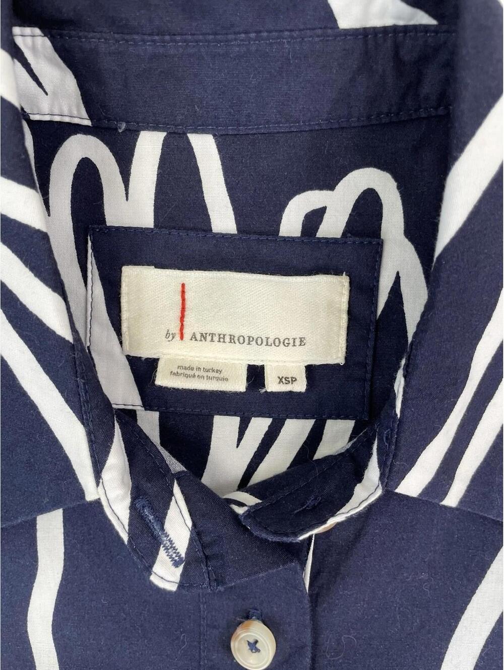 Anthropologie Pollie Swing Tunic Mini Dress Navy XSP - Picture 6 of 10
